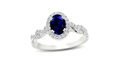 Sapphire and Diamond Ring